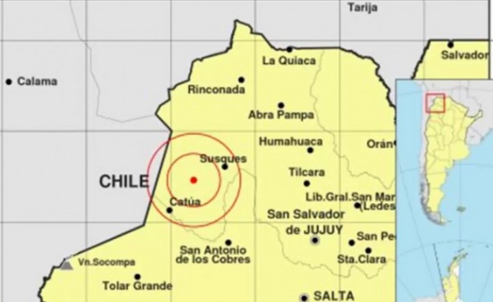 Jujuy se vio sacudida por un fuerte sismo de 6,4 grados de magnitud