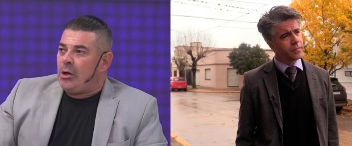 Juan Pablo Merlo, defensor de L-Gante y Leonardo Sigal, abogado del denunciante, se cruzaron al aire