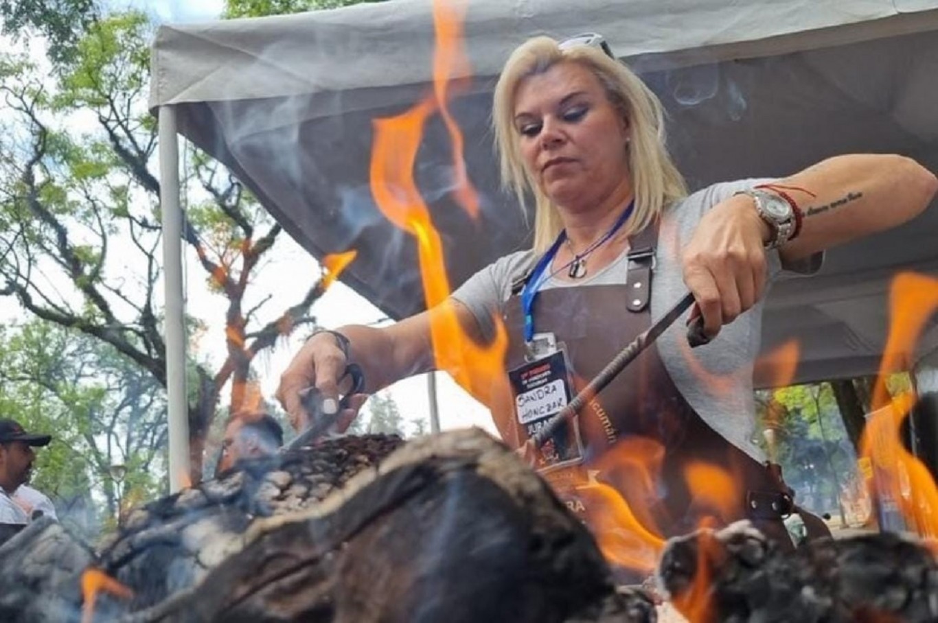 Sandra Honczar: "Si sos asador, generalmente no comés. Primero están los invitados"